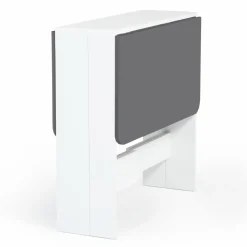 IDMarket Table console blanche et grise en bois* Meubles Blancs|Collection Contemporaine