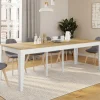 IDMarket Table console extensible 10 personnes 235 cm bois et façon hêtre* Tables|Tables Et Chaises