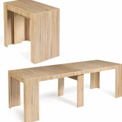 IDMarket Table console extensible imitation hêtre 10 personnes 235 cm* Meubles En Bois|Collection Design