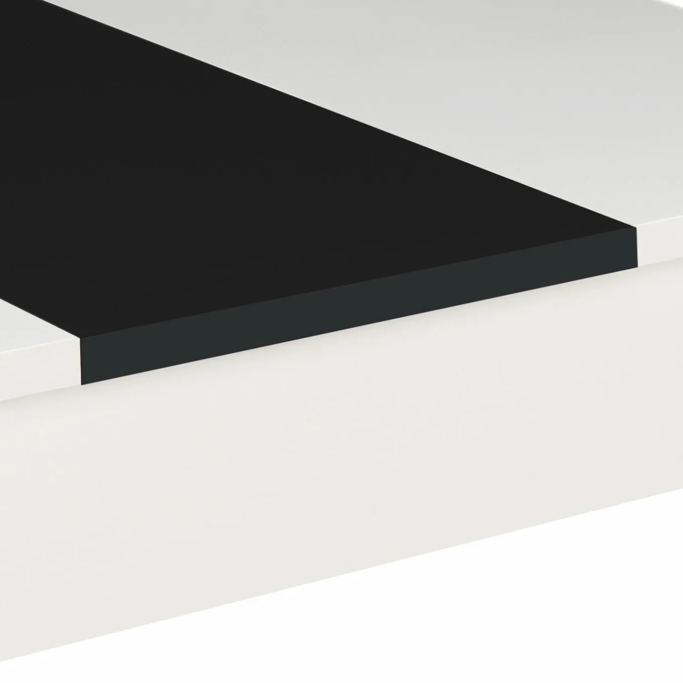 IDMarket Table de cuisine 6 personnes blanche et noire* Meubles Blancs|Collection Design