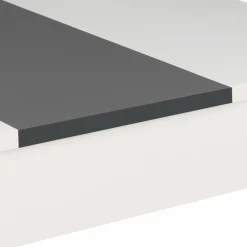 IDMarket Table de cuisine 6 personnes blanche et grise* Meubles Bas|Meubles Blancs