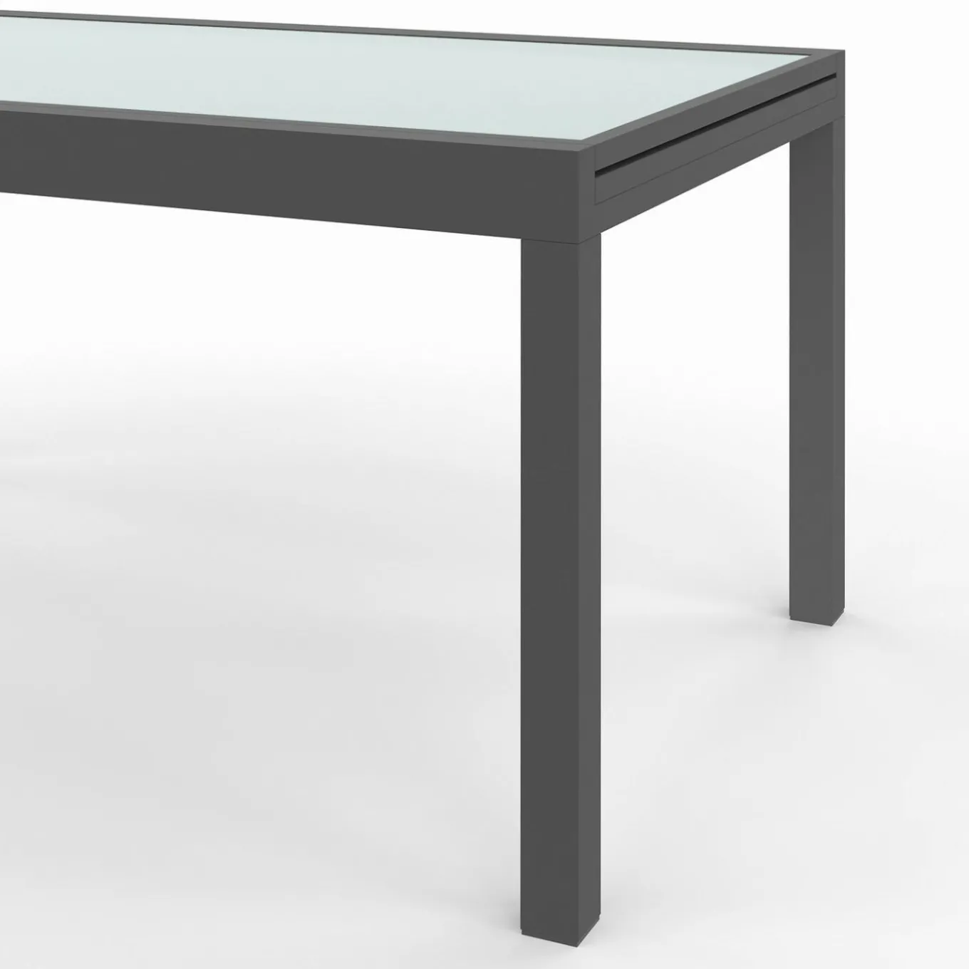 IDMarket Table de jardin extensible 12 places grise avec chaises* Salons De Jardin