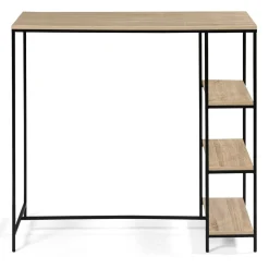 IDMarket Table haute industrielle avec étagères* Meubles Hauts|Collection Industrielle