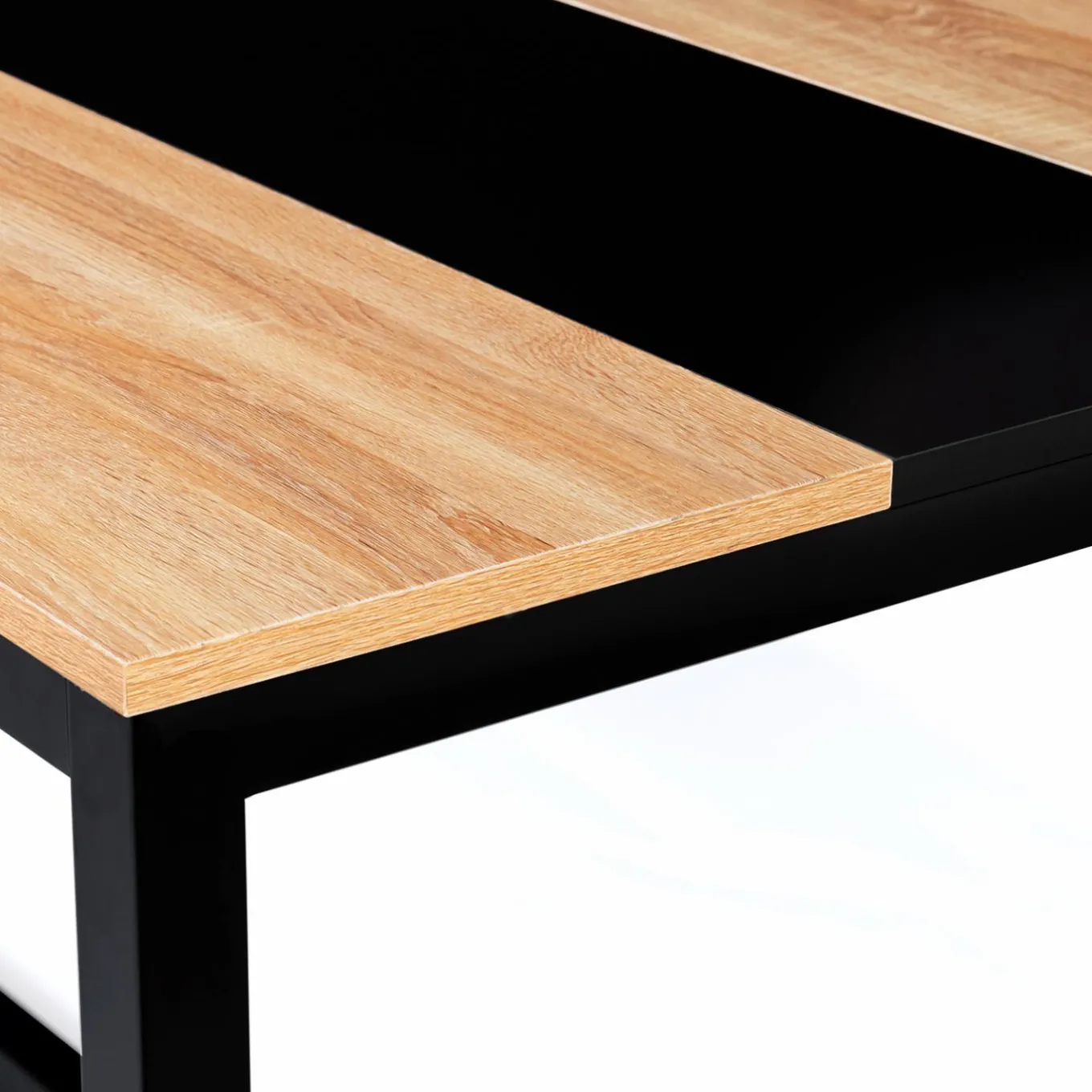 IDMarket Table industrielle bois et métal 6 personnes 120 cm* Meubles En Bois|Collection Industrielle