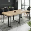 IDMarket Table industrielle extensible 10 personnes 235 cm* Meubles En Bois|Collection Agencement Magasin