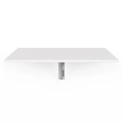 IDMarket Table murale rabattable bois blanc 2 personnes L.70cm* Mange Debout|Tables Hautes