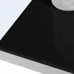 IDMarket Table noire et blanche 6 personnes* Meubles Blancs|Collection Contemporaine