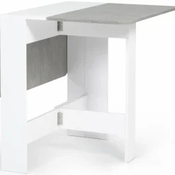 IDMarket Table pliante design blanche et grise* Meubles Blancs|Collection Contemporaine