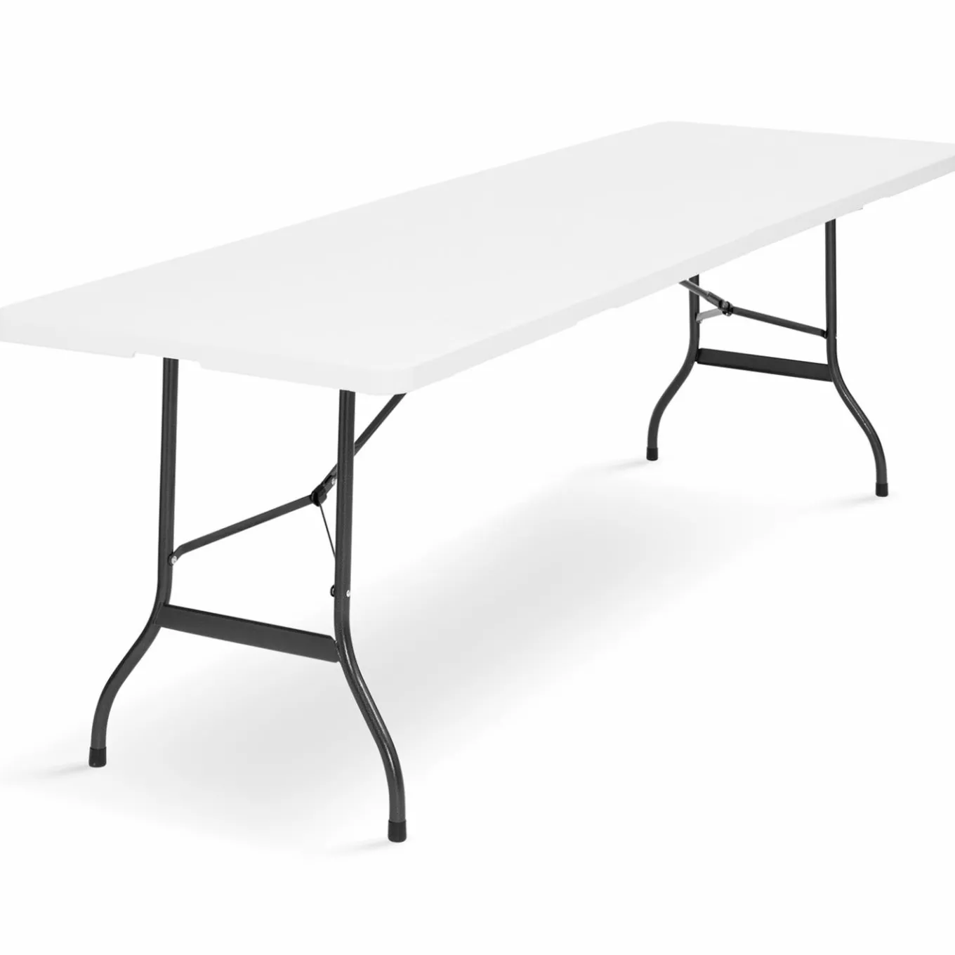 IDMarket Table pliante portable blanche 1m80 et 2 bancs pliables* Mobilier Pliant D'Appoint