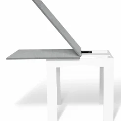 IDMarket Table salle à manger extensible façon béton ciré* Collection Contemporaine|Collection Effet Béton