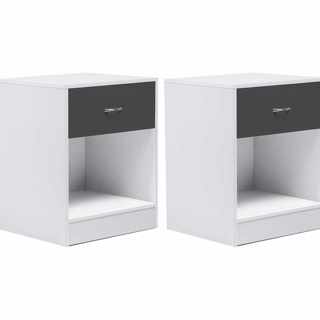 IDMarket Tables de nuit blanches* Meubles Tiroirs|Meubles Bas