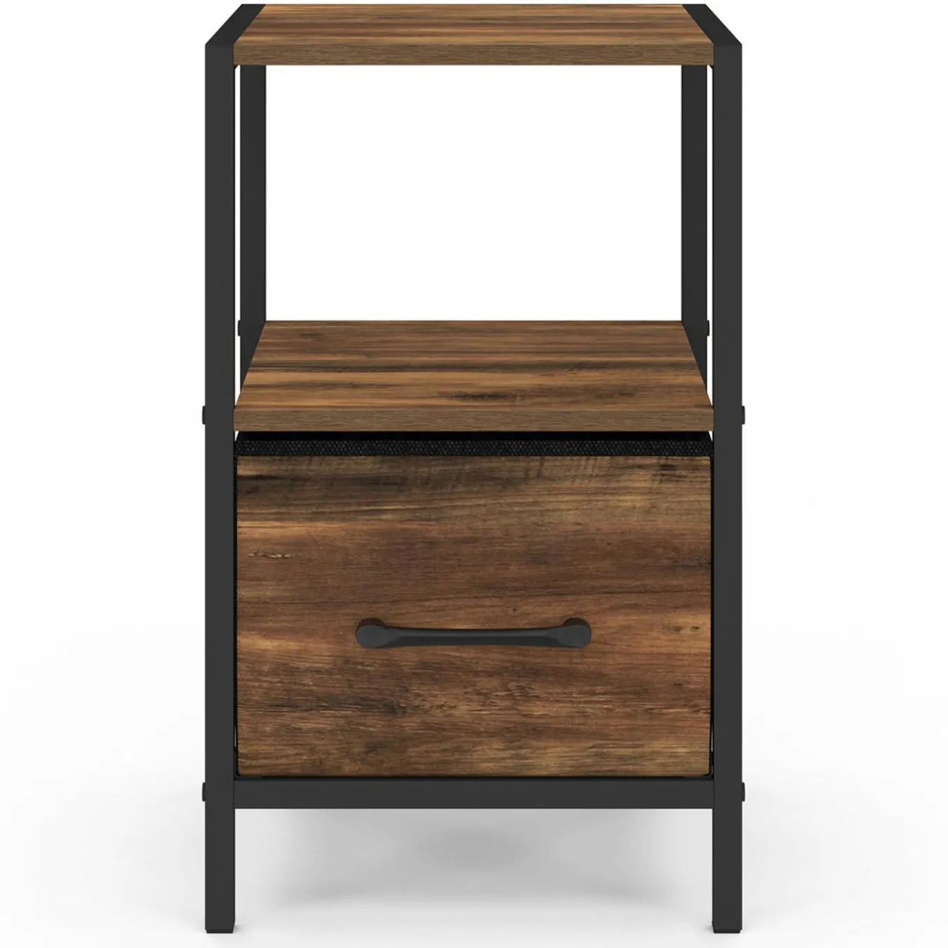 IDMarket Tables de nuit effet bois vieilli* Meubles Tiroirs|Meubles Bas