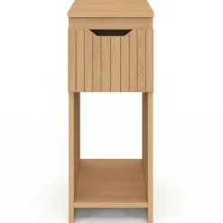 IDMarket Tables de nuit effet lattes et bois* Collection Contemporaine|Chambre Complète Adulte