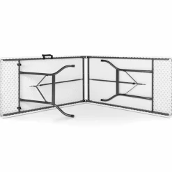 IDMarket Tables pliantes d'extérieur 180 cm blanche* Mobilier Pliant D'Appoint