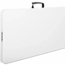 IDMarket Tables pliantes d'extérieur 180 cm blanche* Mobilier Pliant D'Appoint