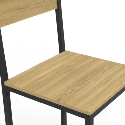 IDMarket Tabourets de bar avec dossier design industriel* Collection Industrielle|Tabourets De Bar