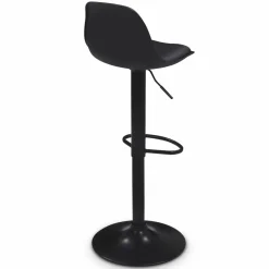 IDMarket Tabourets de bar design noirs* Collection Contemporaine|Tabourets De Bar