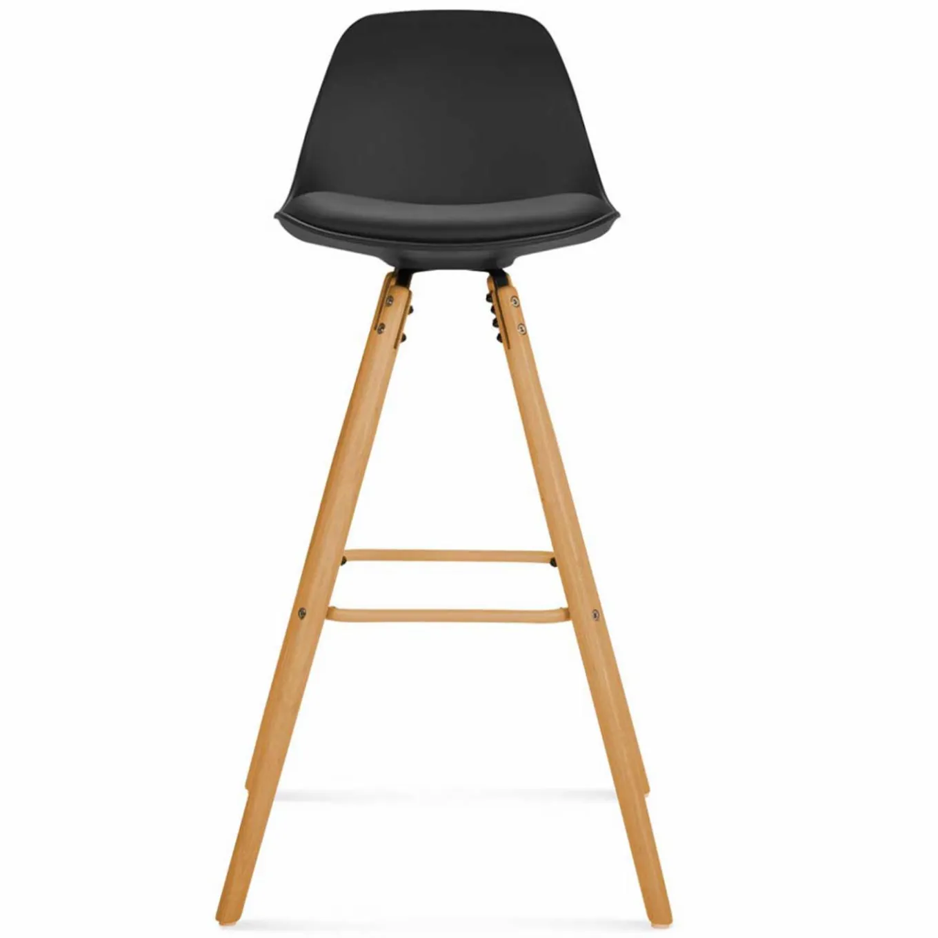 IDMarket Tabourets de bar mix color gris, blanc et noir : lot de 4* Collection Scandinave|Tabourets De Bar