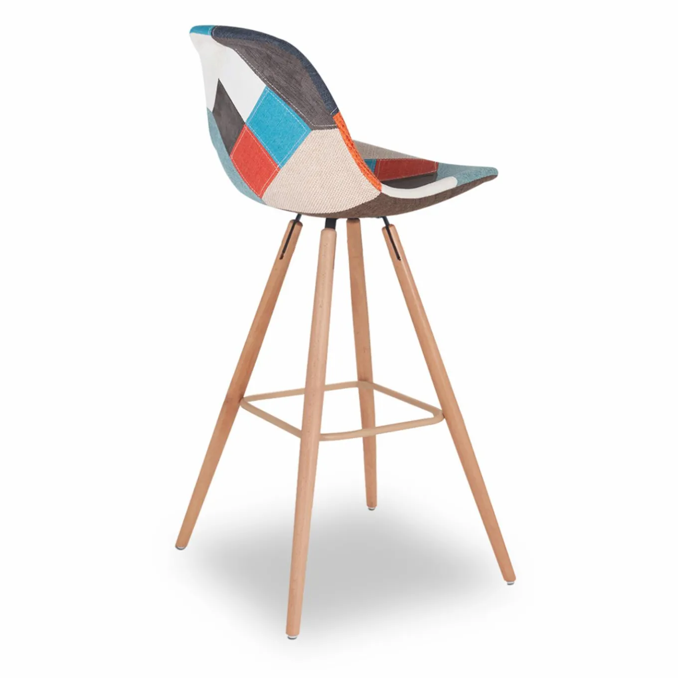IDMarket Tabourets de bar scandinaves patchwork multicolore* Collection Scandinave|Tabourets De Bar