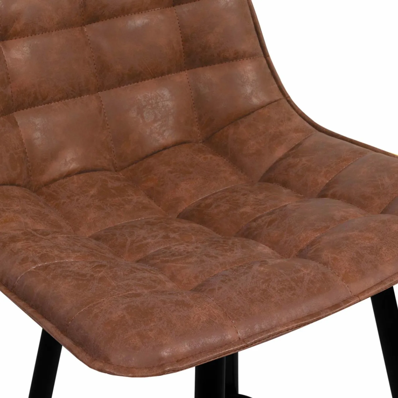 IDMarket Tabourets de bar vintage marron vieilli* Collection Vintage|Collection Moderne