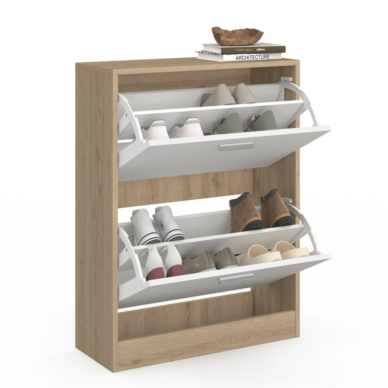 IDMarket Étagère à chaussures 2 portes* Petits Meubles|Meubles À Chaussures