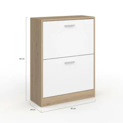 IDMarket Étagère à chaussures 2 portes* Petits Meubles|Meubles À Chaussures