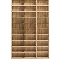 IDMarket Étagère bibliothèque 30 cases modulables effet bois* Meubles Hauts|Meubles En Bois