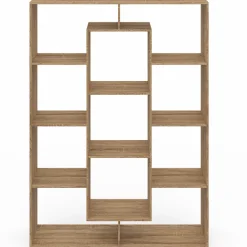 IDMarket Étagère bibliothèque avec 11 compartiments effet bois* Meubles Hauts|Meubles En Bois