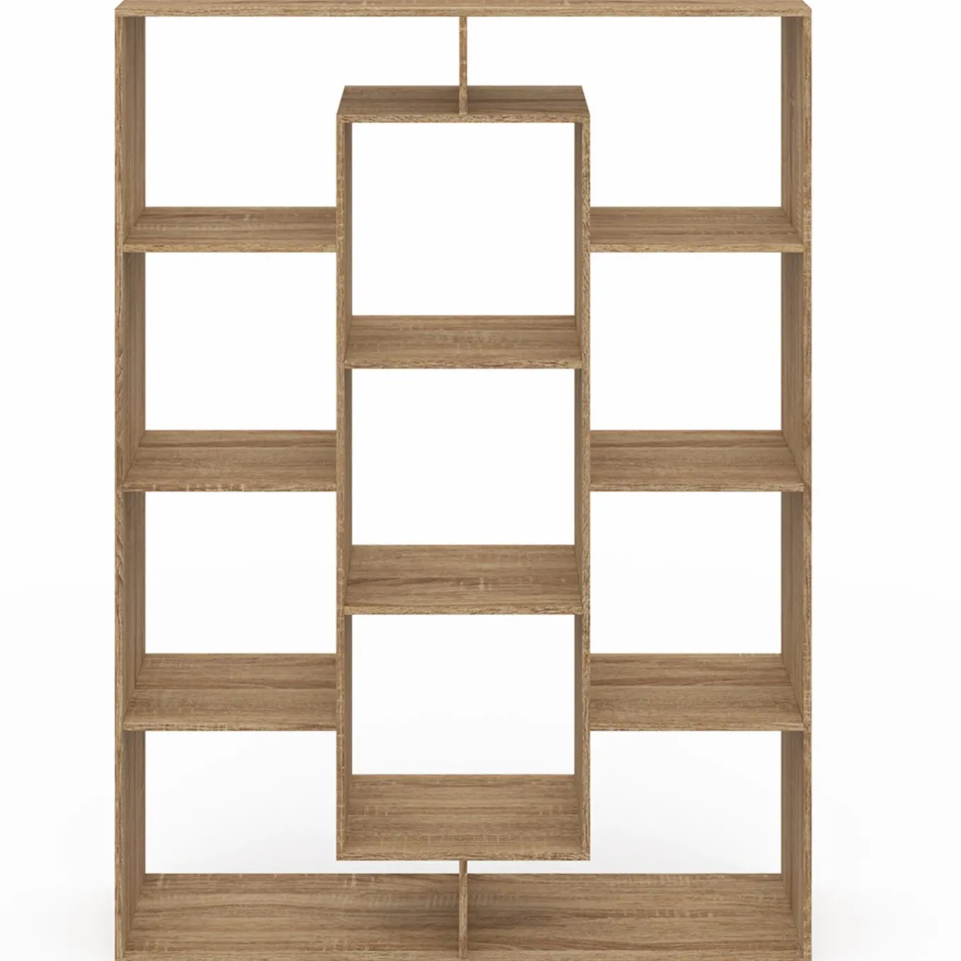 IDMarket Étagère bibliothèque avec 11 compartiments effet bois* Meubles Hauts|Meubles En Bois