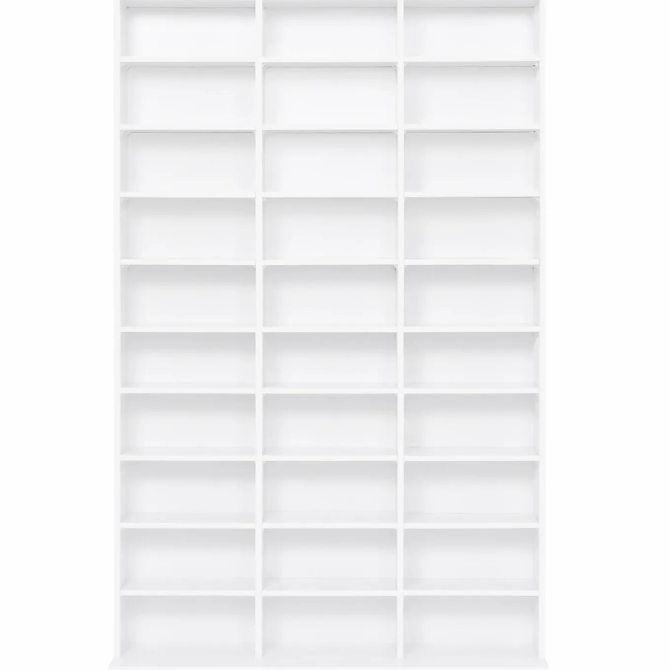 IDMarket Étagère bibliothèque bois blanc 30 cases modulables* Meubles Hauts|Meubles Blancs