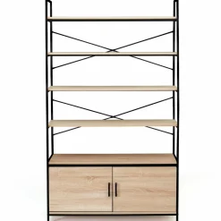 IDMarket Étagère bibliothèque industrielle 170 cm* Meubles Hauts|Collection Agencement Magasin