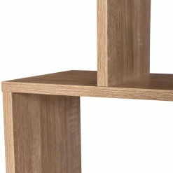 IDMarket Étagère bois imitation hêtre en S 6 niveaux* Meubles Hauts|Meubles En Bois
