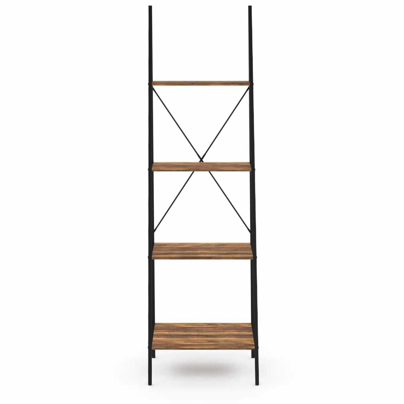 IDMarket Étagère échelle industrielle effet vieilli 4 niveaux 170 cm* Meubles Hauts|Collection Agencement Magasin