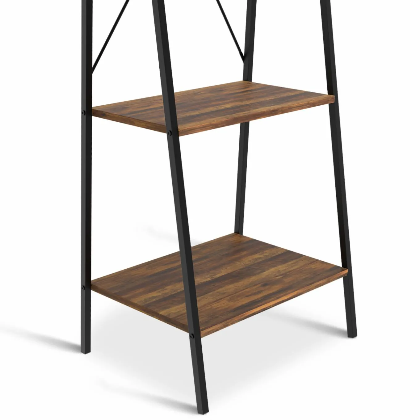 IDMarket Étagère échelle industrielle effet vieilli 4 niveaux 170 cm* Meubles Hauts|Collection Agencement Magasin