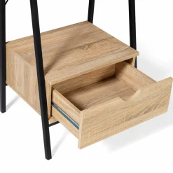 IDMarket Étagère échelle industrielle 4 niveaux avec tiroir* Meubles Tiroirs|Meubles Hauts