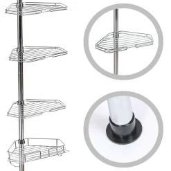 IDMarket Étagère de douche* Accessoires Salle De Bain