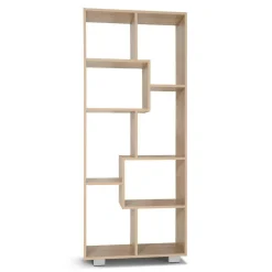IDMarket Étagère de salon moderne en bois imitation hêtre* Meubles Bas|Meubles En Bois
