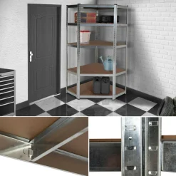 IDMarket Étagère galva 875 kg 5 plateaux* Etagères Charges Lourdes|Meubles Bricolage Et Rayonnage