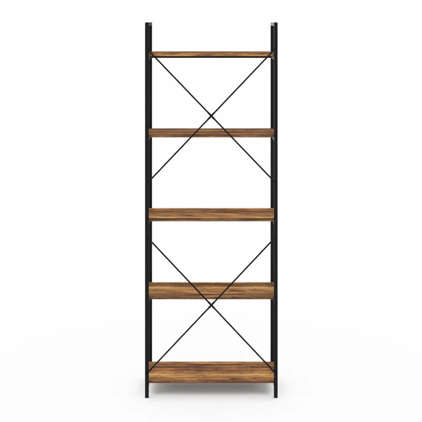 IDMarket Étagère industrielle effet vieilli 5 niveaux 170 cm* Meubles Hauts|Meubles En Bois