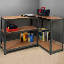 IDMarket Étagère métallique modulable 5 plateaux* Etagères Charges Lourdes|Meubles Bricolage Et Rayonnage