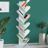 IDMarket Étagère murale arbre 10 niveaux blanche* Meubles Hauts|Meubles Blancs