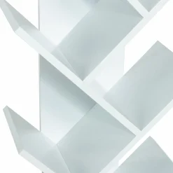 IDMarket Étagère murale arbre 10 niveaux blanche* Meubles Hauts|Meubles Blancs