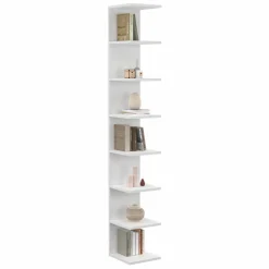 IDMarket Étagère murale suspendue double position blanche 190 cm* Etagères|Petits Meubles