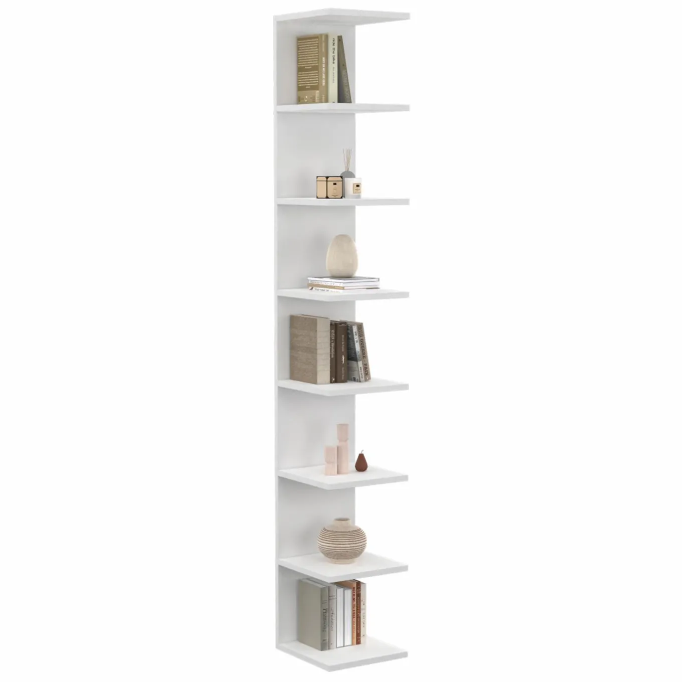IDMarket Étagère murale suspendue double position blanche 190 cm* Etagères|Petits Meubles