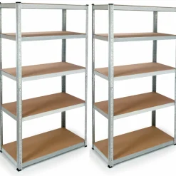 IDMarket Étagères modulables charges lourdes en métal* Etagères Charges Lourdes|Meubles Bricolage Et Rayonnage