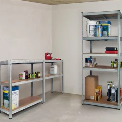 IDMarket Étagères modulables charges lourdes en métal* Etagères Charges Lourdes|Meubles Bricolage Et Rayonnage