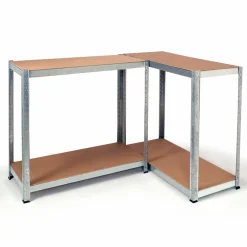 IDMarket Étagères modulables charges lourdes en métal 150 cm* Etagères Charges Lourdes|Meubles Bricolage Et Rayonnage