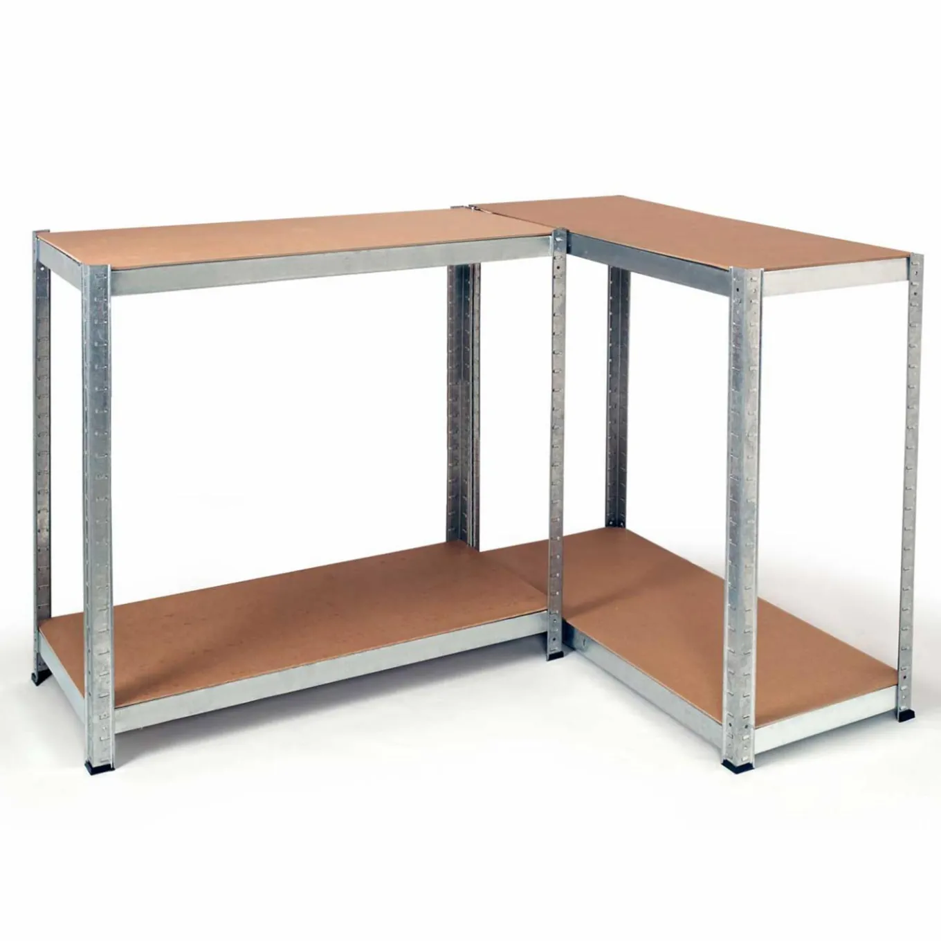 IDMarket Étagères modulables charges lourdes en métal 150 cm* Etagères Charges Lourdes|Meubles Bricolage Et Rayonnage