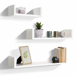 IDMarket Étagères murales blanches laquées* Décoration Et Accessoires|Collection Agencement Magasin