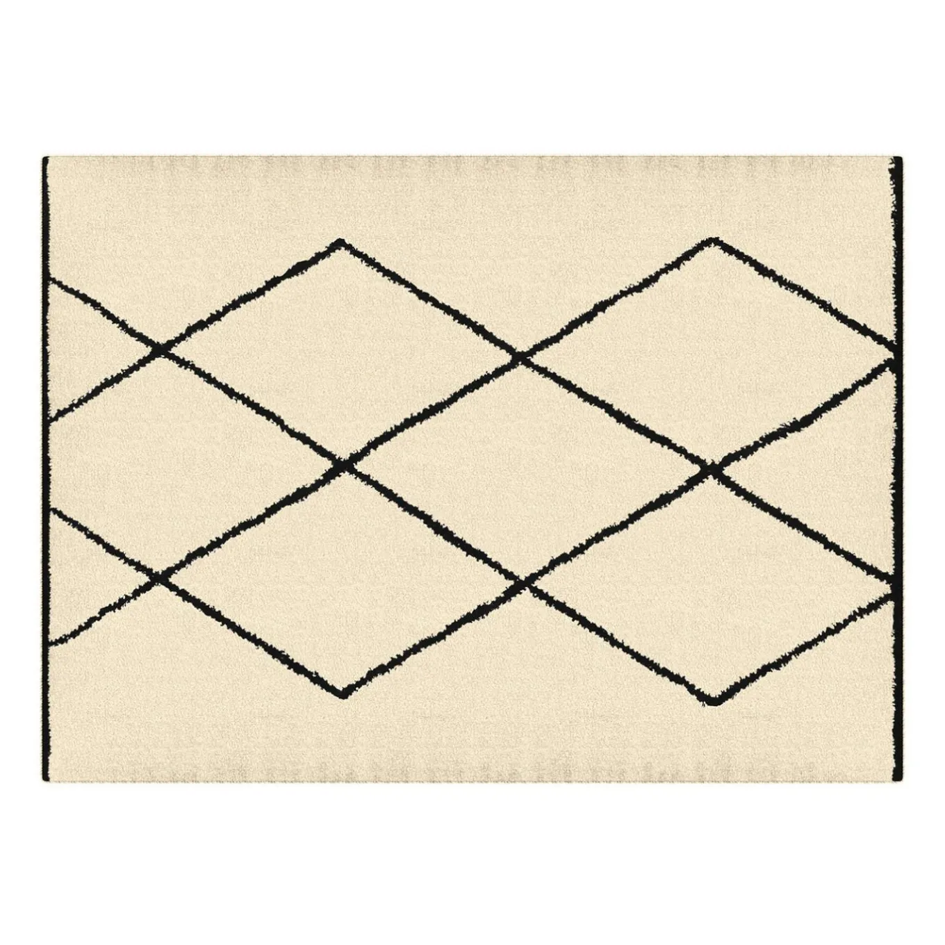 IDMarket Tapis d'intérieur rectangle à motifs berbère 160 x 220 cm* Décoration Et Accessoires